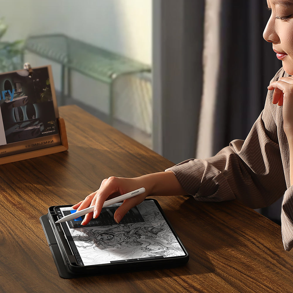 Joyroom JR-X9S Pro Active Stylus med 2 udskiftelige tips - hvid