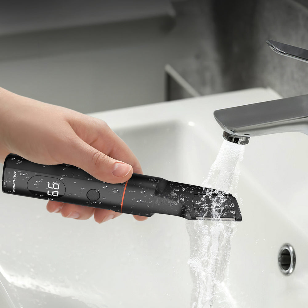 MAXGROOM LK-881 multifunktions trimmer med udskiftelige spidser - sort