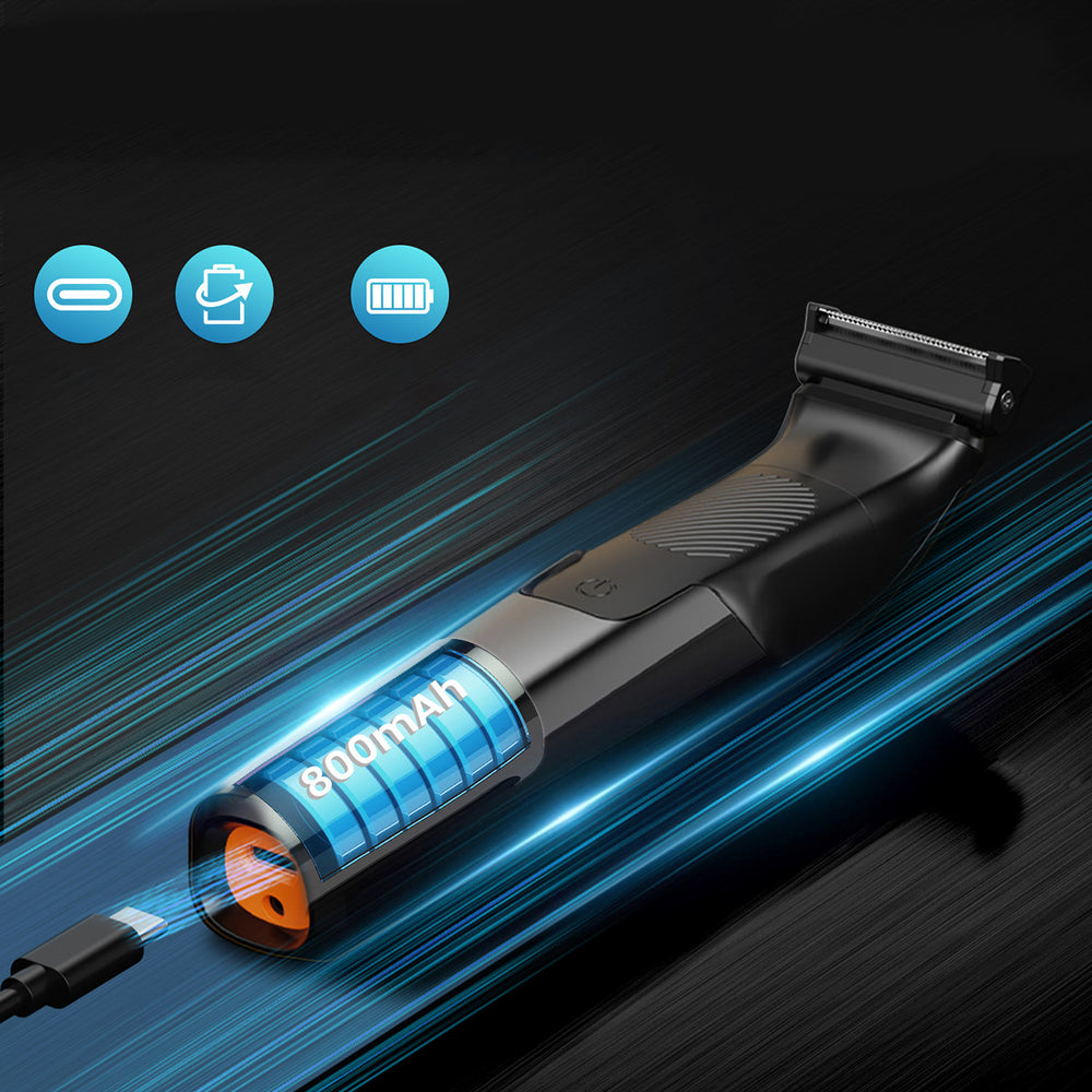 MAXGROOM M-319 multifunktions trimmer med udskiftelige spidser - sort