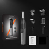 MAXGROOM M-319 multifunktions trimmer med udskiftelige spidser - sort