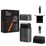 MAXGROOM M-5580 2-i-1 elektrisk barbermaskine - sort