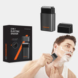 MAXGROOM M-5580 2-i-1 elektrisk barbermaskine - sort