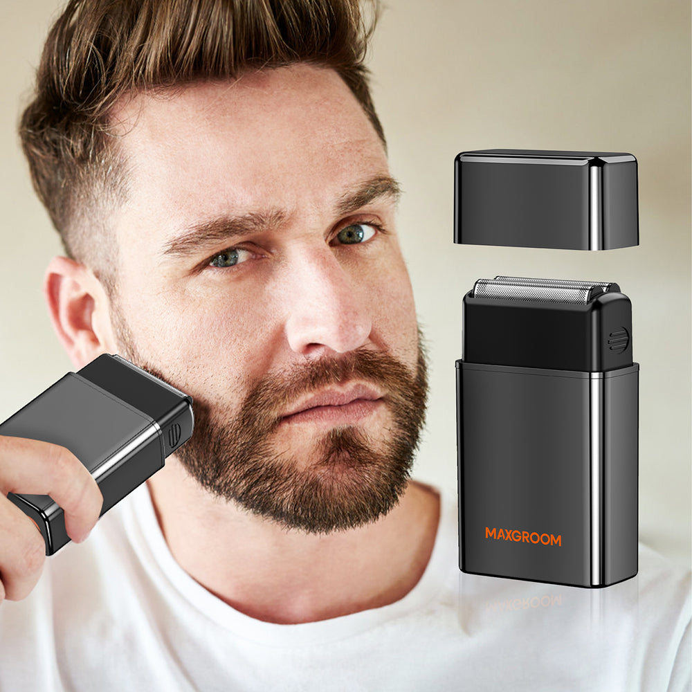 MAXGROOM M-5580 2-i-1 elektrisk barbermaskine - sort