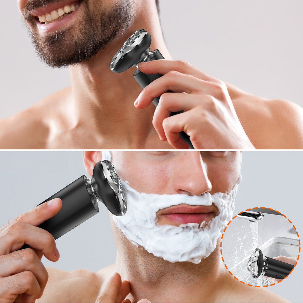 MAXGROOM M-8012 3-i-1 elektrisk barbermaskine - sort
