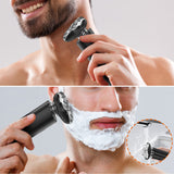 MAXGROOM M-8012 3-i-1 elektrisk barbermaskine - sort
