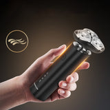 MAXGROOM M-8012 3-i-1 elektrisk barbermaskine - sort