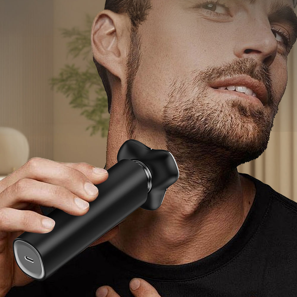 MAXGROOM M-8012 3-i-1 elektrisk barbermaskine - sort