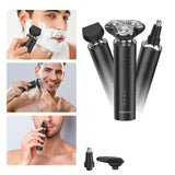 MAXGROOM M-8012 3-i-1 elektrisk barbermaskine - sort