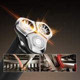 MAXGROOM M-8012 3-i-1 elektrisk barbermaskine - sort