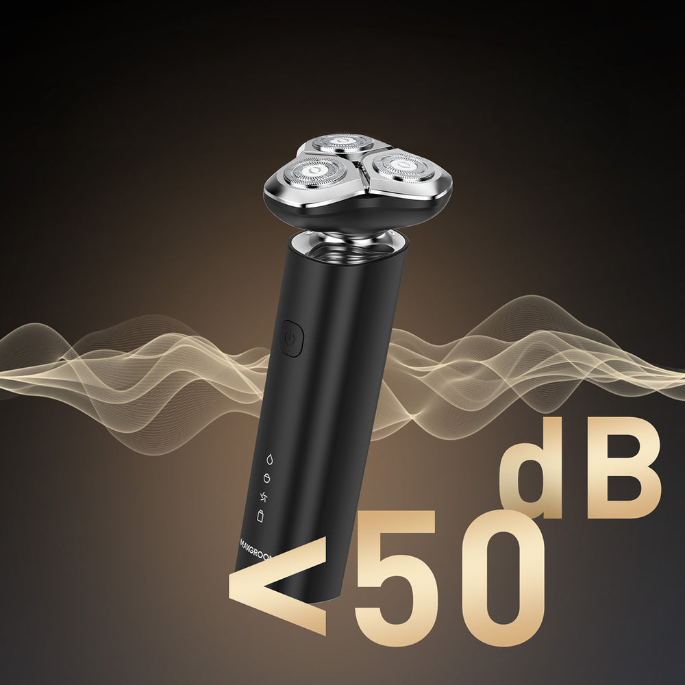 MAXGROOM M-8012 3-i-1 elektrisk barbermaskine - sort