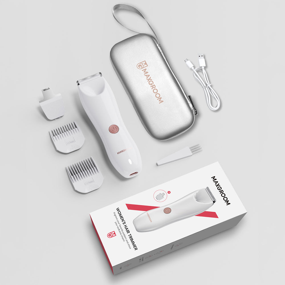 MAXGROOM M-9082 2-i-1 Trimmer til kvinder - hvid