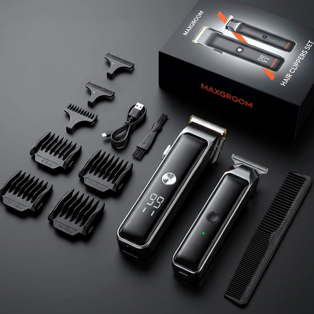 MAXGROOM ZC-F608 Hair Clipper with Trimmer - Black
