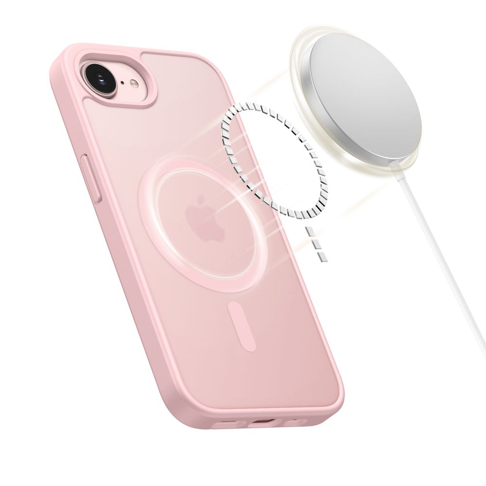 Tech-Protect BasicMag MagSafe Case til iPhone 16e / 17e - Matte Pink