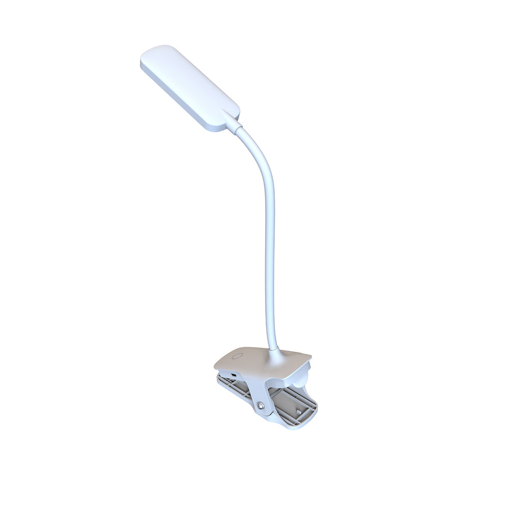 Wozinsky VT-02 Mini LED Reading Lamp with Clip and USB-C Cable 80 cm - White