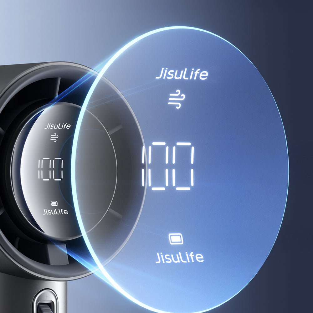 Jisulife Handheld Fan Pro1 S 5000mAh FA53PRO Mini Blower Portable USB Metal Fan - mørk grå