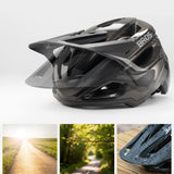 Rockbros LK-99 Mountain Bike Helmet with Adjustable Visor and Magnetic Closure 58-62 cm - Black
