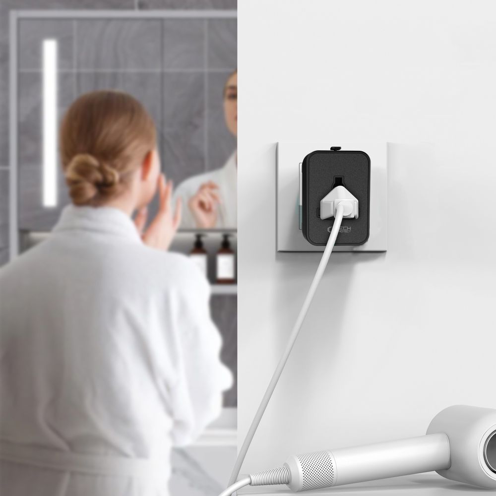 Tech-Protect TA300 Travel Adapter EU / UK / AU - sort