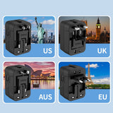 Tech-Protect TA300 Travel Adapter EU / UK / AU - sort