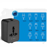 Tech-Protect TA300 Travel Adapter EU / UK / AU - sort