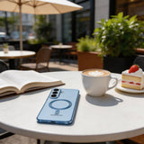 Tech-Protect MagFlex MagSafe Case til Samsung Galaxy S26 - gennemsigtig blå
