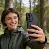 Tech-Protect Rugged Shield Case til Samsung Galaxy A37 5G - gennemskinneligt sort