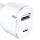 3mk Biloplader 20W PD3.0 QC 3.0 USB 1A1C - Hvid