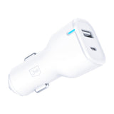 3mk Biloplader 20W PD3.0 QC 3.0 USB 1A1C - Hvid