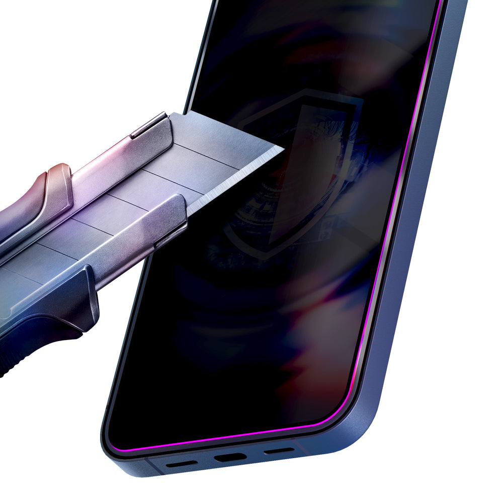 9H hærdet glas med 3mk HardGlass Max Privacy filter til iPhone 13/13pro/14/16E/17E