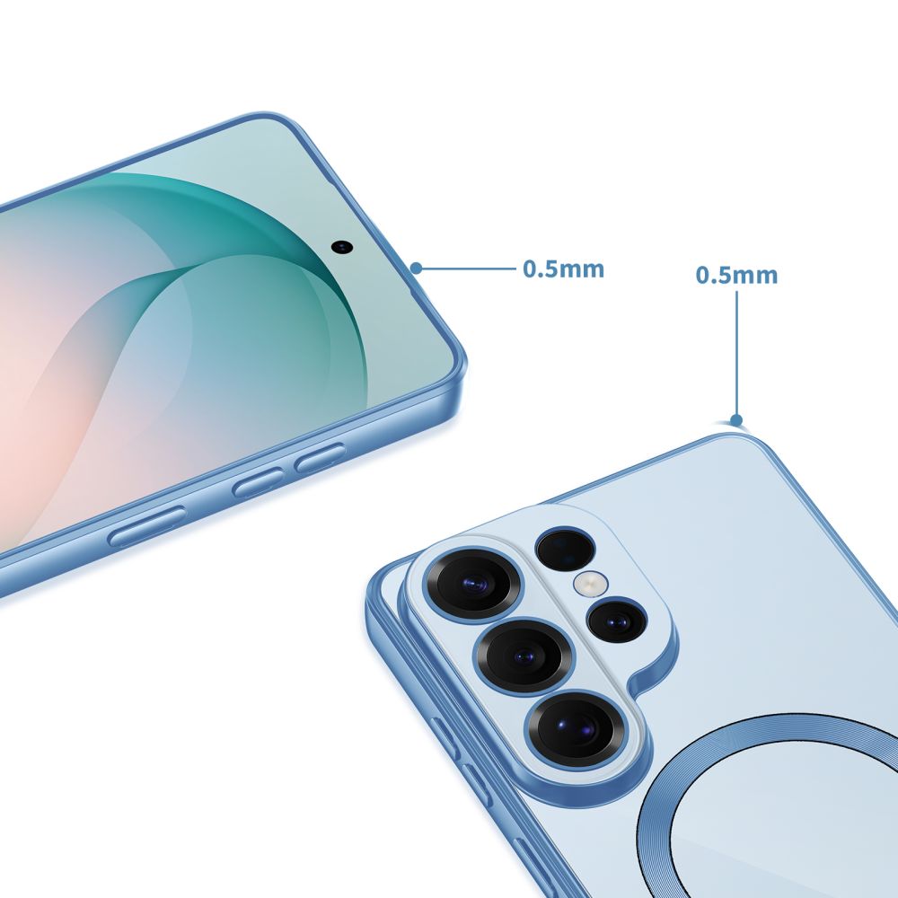 Tech-Protect MagFlex Case til Samsung Galaxy S26 Ultra - gennemsigtig blå