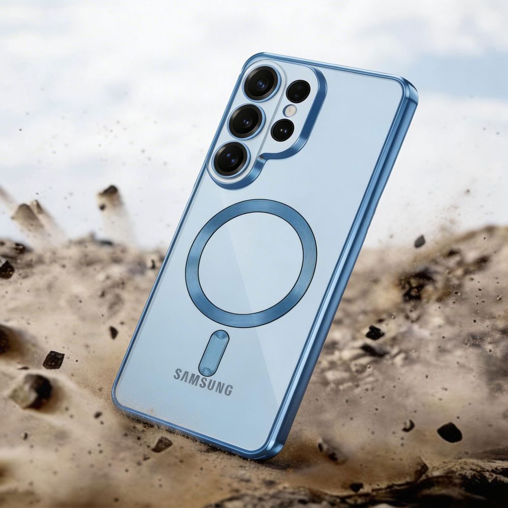 Tech-Protect MagFlex Case til Samsung Galaxy S26 Ultra - gennemsigtig blå