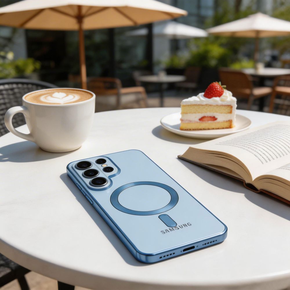 Tech-Protect MagFlex Case til Samsung Galaxy S26 Ultra - gennemsigtig blå