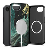 Tech-Protect Lamano MagSafe Case til iPhone 16e / 17e - sort og grøn