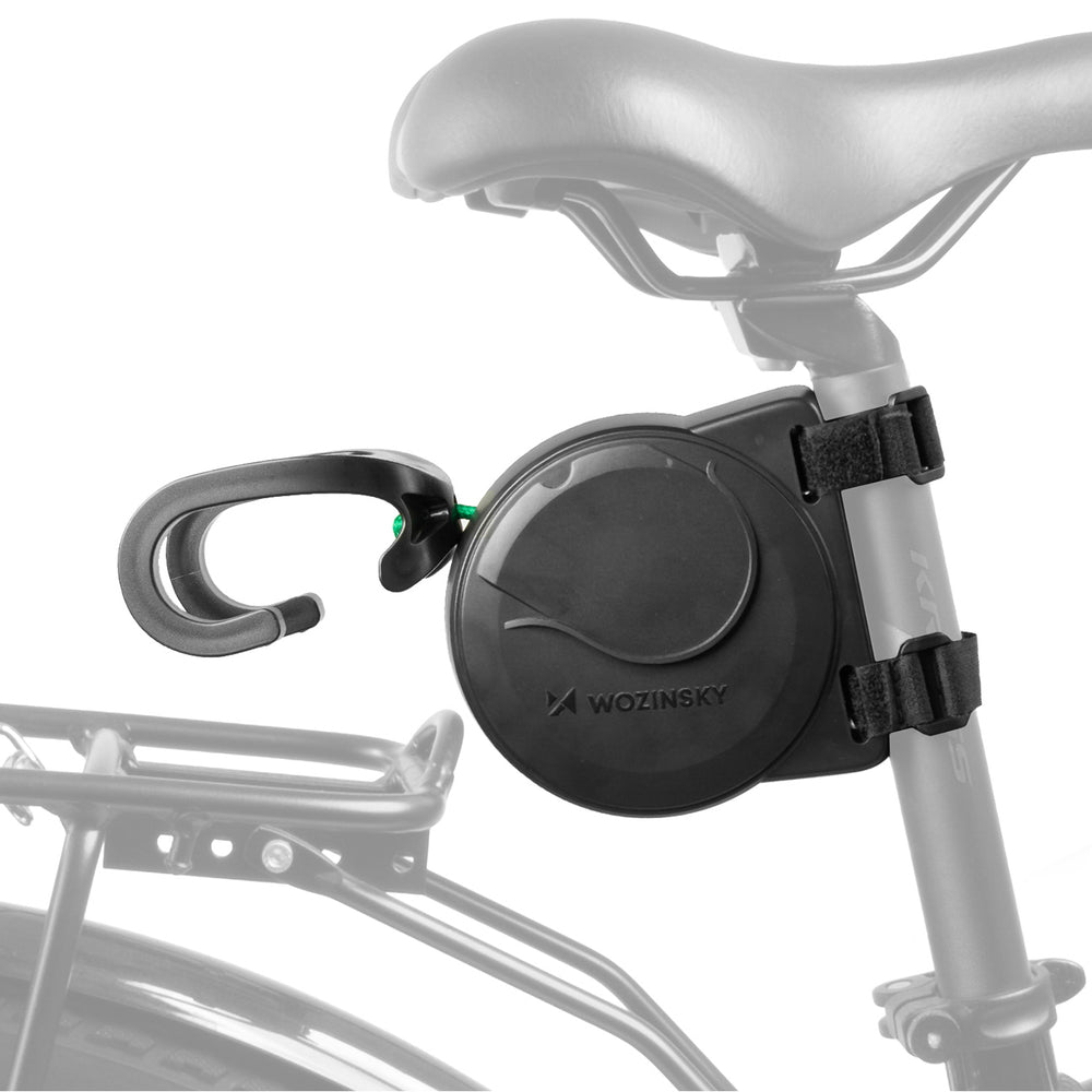 Wozinsky WLH-K2 tow rope for children's bike 2.6 m self-retracting - black
