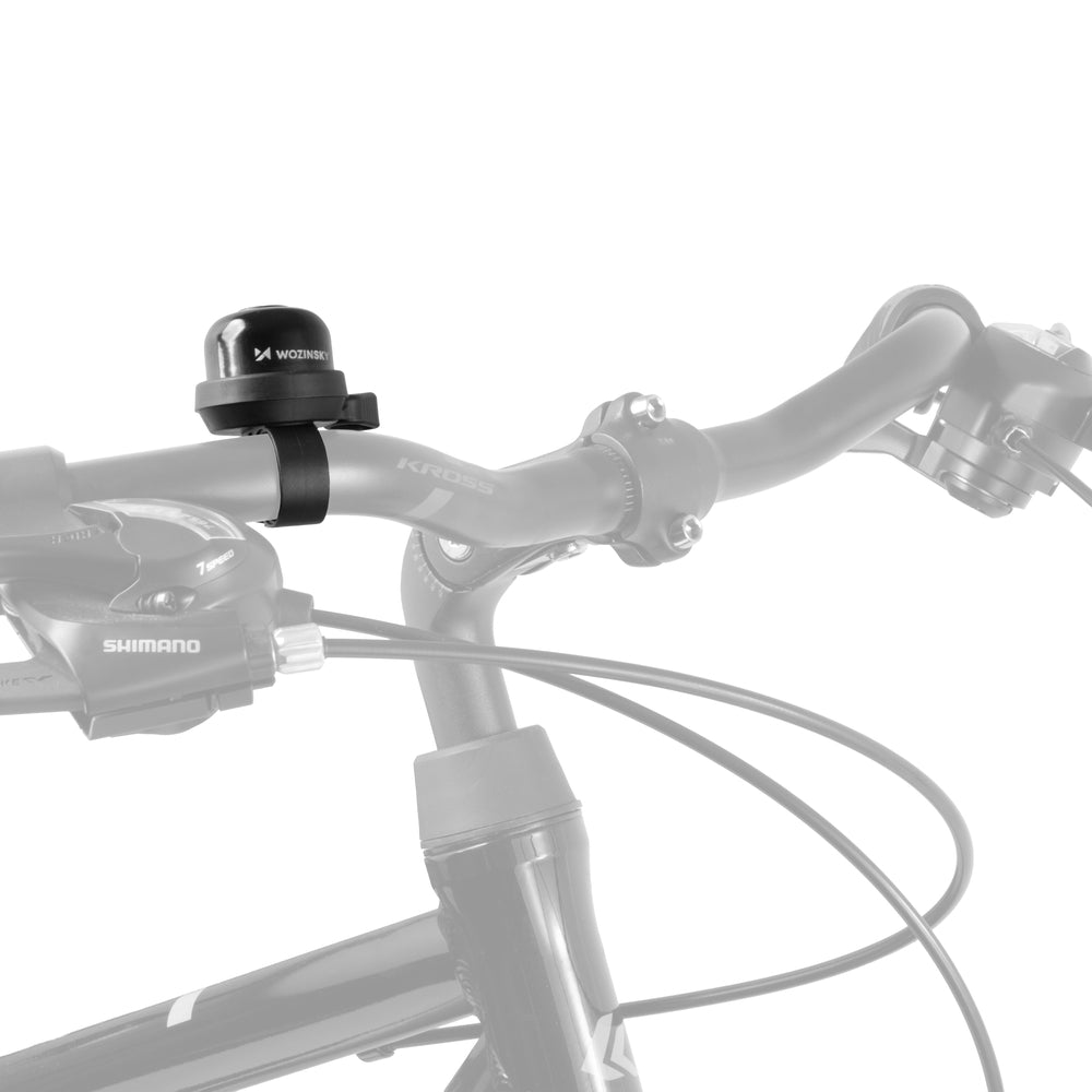 Wozinsky WDR-S2 Bicycle Bell for Aluminum Mechanical Bikes - Black