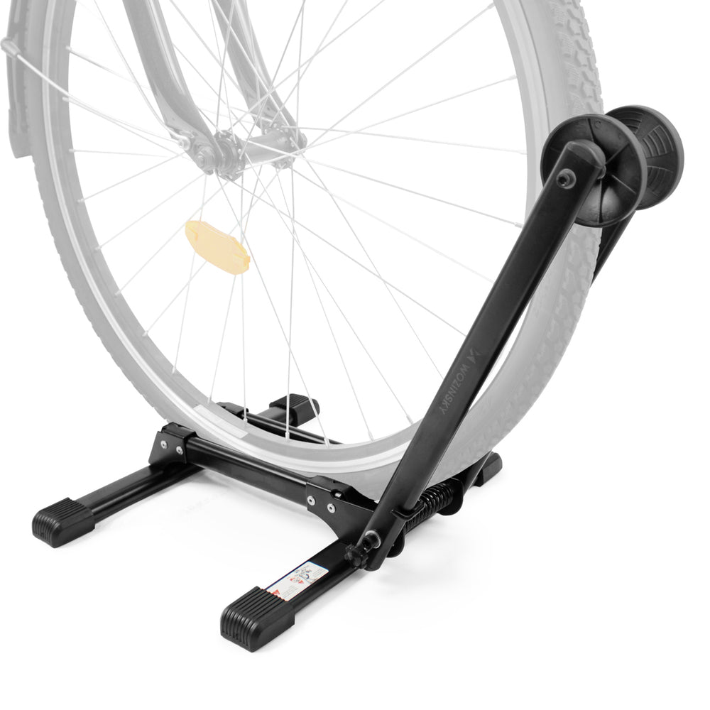 Wozinsky WSR-03 Folding Bike Stand for 20-29 Inch Bikes with Wheel Support - Black