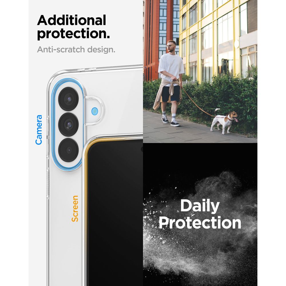 Spigen Liquid Crystal Case til Samsung Galaxy A37 5G - Gennemsigtig