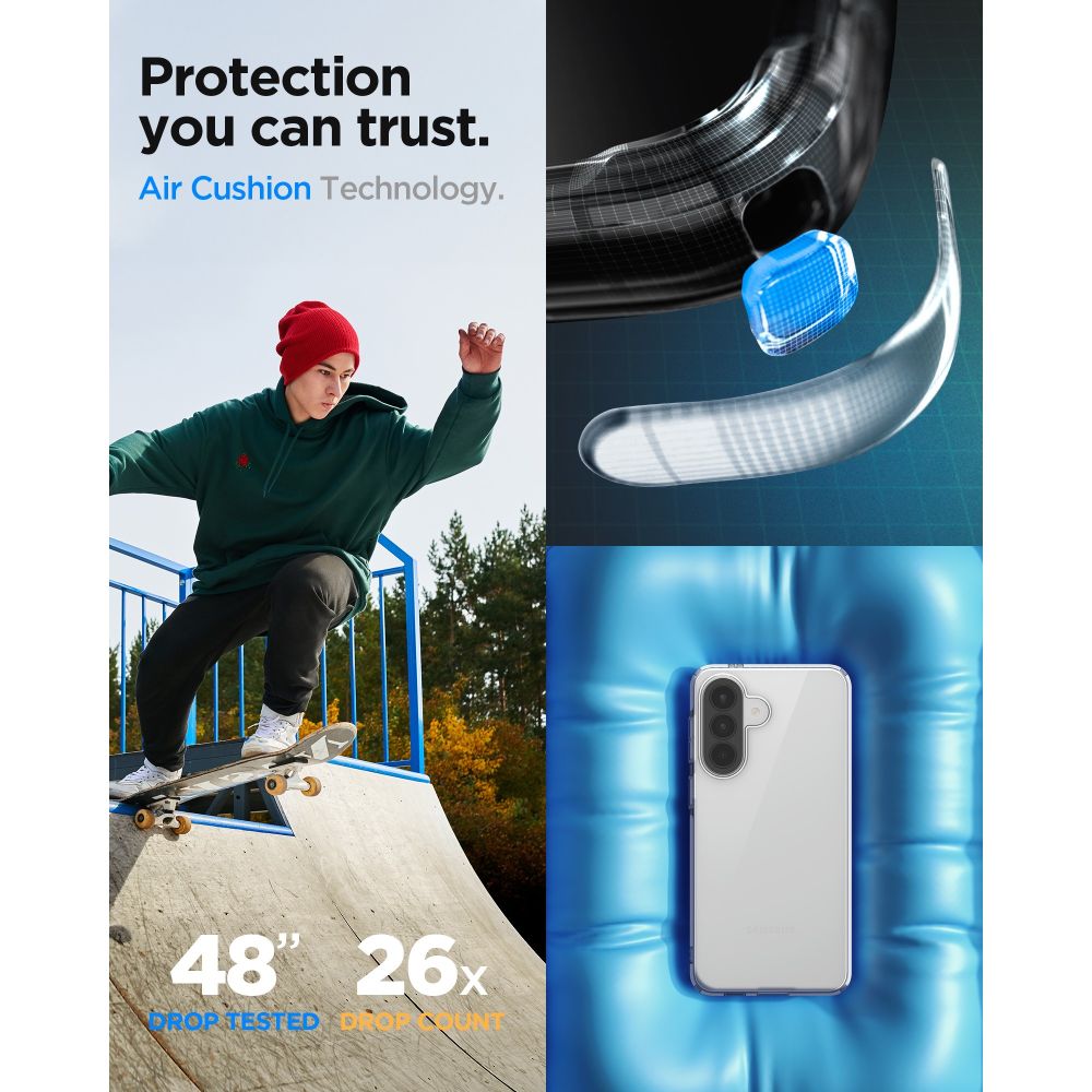 Spigen Liquid Crystal Case til Samsung Galaxy A57 5G - Gennemsigtig