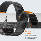 Spigen Athlex Air 2 rem til Apple Watch (44 / 45 / 46 / 49 mm) - sort og orange