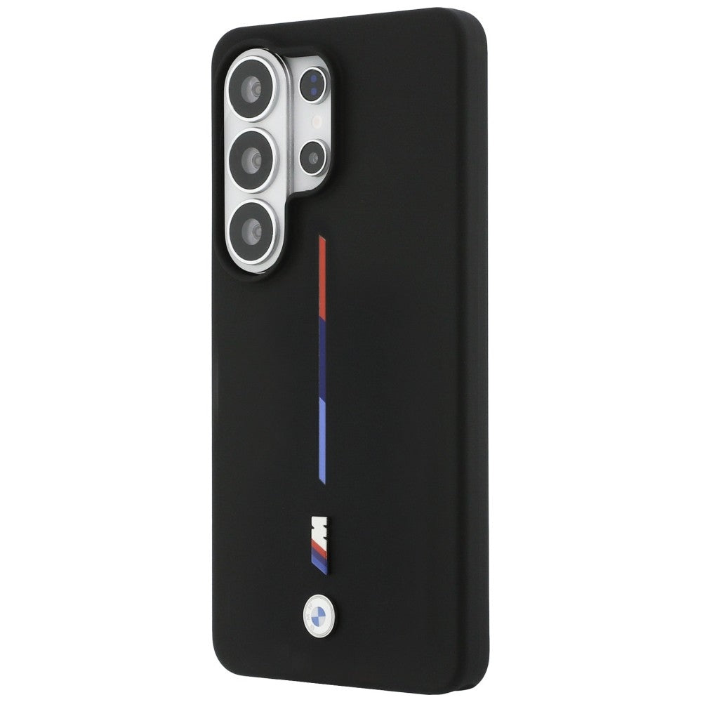 BMW M Silicone Tricolor Line MagSafe Case til Samsung Galaxy S26 Ultra - sort