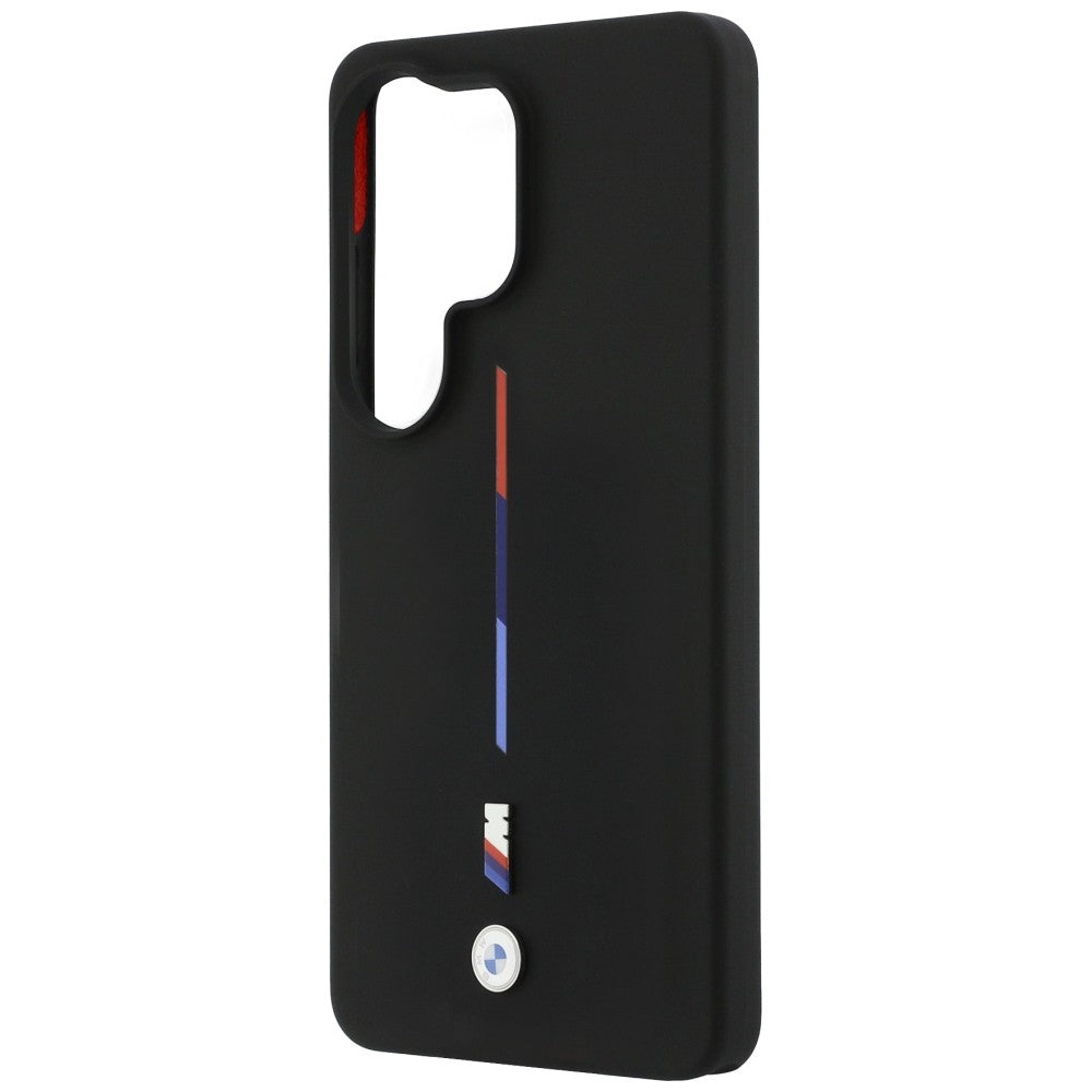 BMW M Silicone Tricolor Line MagSafe Case til Samsung Galaxy S26 Ultra - sort
