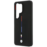 BMW M Silicone Tricolor Line MagSafe Case til Samsung Galaxy S26 Ultra - sort