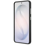Karl Lagerfeld Grained Signature Metal Resin Logo Case til Samsung Galaxy S26 - sort