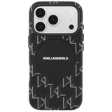 Karl Lagerfeld Monogram Logo MagSafe Case til iPhone 17 Pro Max - sort