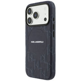 Karl Lagerfeld Monogram Logo MagSafe Case til iPhone 17 Pro - Blå