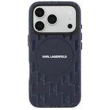 Karl Lagerfeld Monogram Logo MagSafe Case til iPhone 17 Pro - Blå