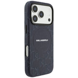 Karl Lagerfeld Monogram Logo MagSafe Case til iPhone 17 Pro - Blå