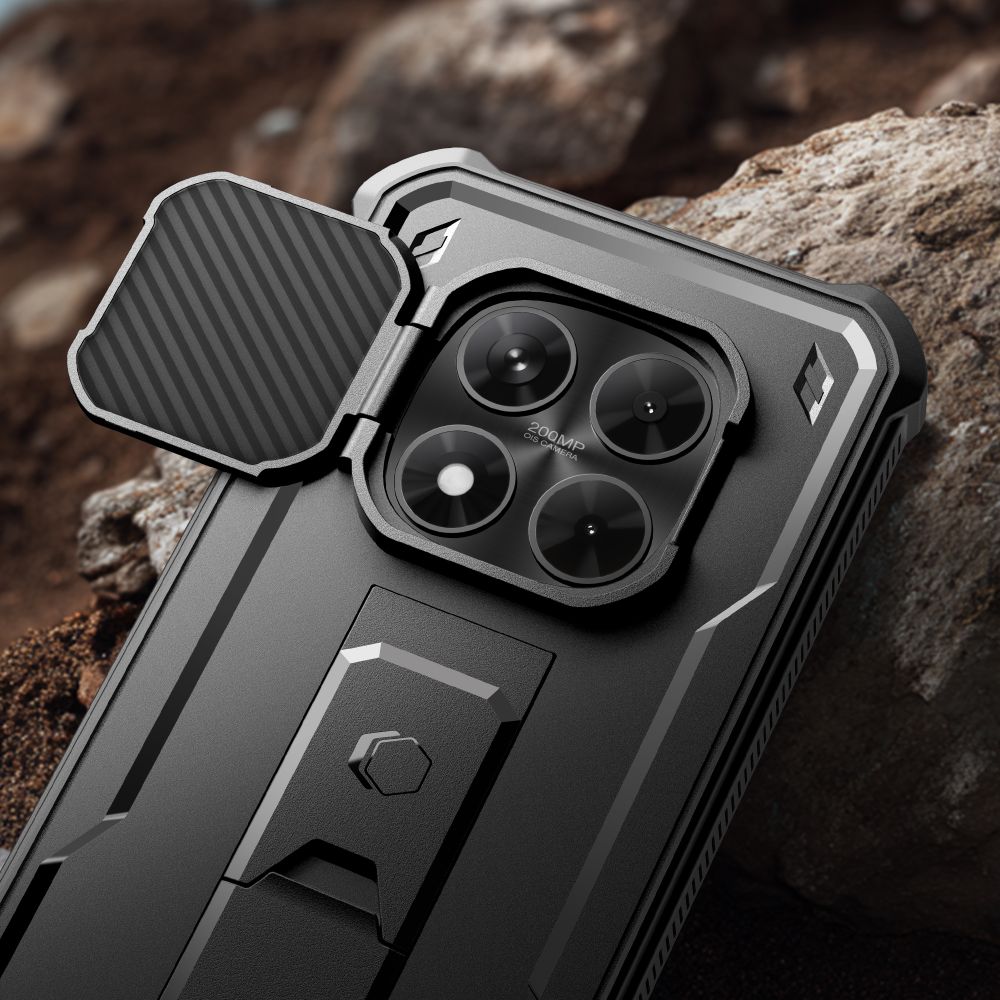 Tech-Protect Kevlar Cam+ 2-sæt kuffert til Xiaomi Redmi Note 15 Pro 5G - sort