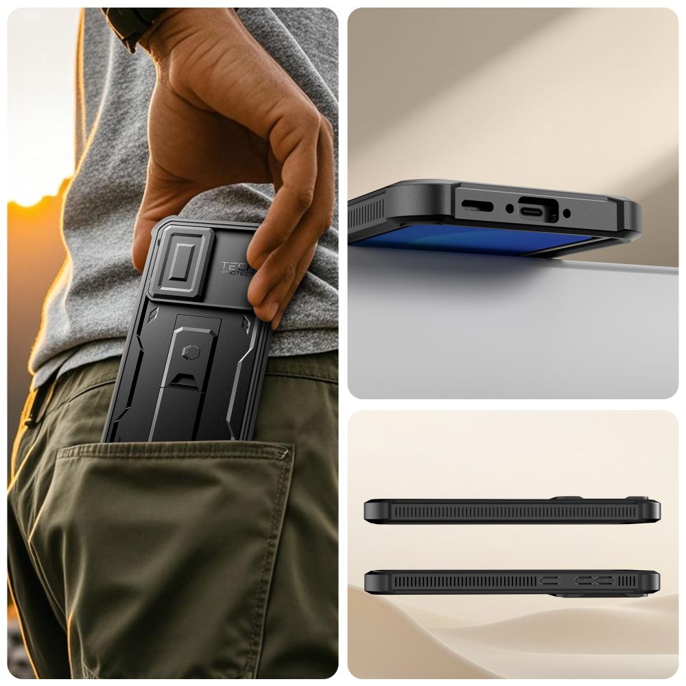 Tech-Protect Kevlar Cam+ 2-Set Case til Samsung Galaxy A36 / A37 5G - sort