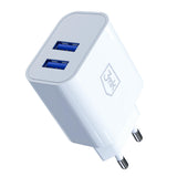 3mk FlowPower 10W 2.4A 2A Wall Charger - White
