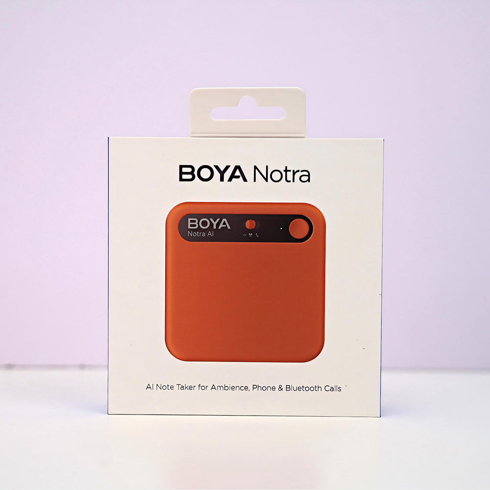 BOYA Notra Voice Recorder med AI Transcription - Orange